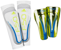 adidas F50 Pro Lite Shin Guard (Anodized Purple, Infrared, Electricity, Large)