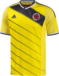 Adidas Colombia Home Soccer Jersey World Cup 2014 (Large)