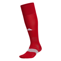 adidas Metro Soccer (1 Pair) Long Over The Calf Team Sports Socks, Power Red/Clear Grey/White/6, X-Small