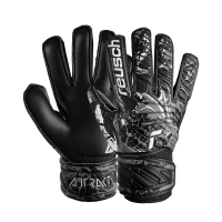 Reusch Attrakt Solid Finger Support Junior Goalkeeper Gloves, Black, Size 6