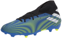 adidas Men's Nemeziz .3 Firm Ground Soccer Shoe, Team Royal Blue/White/Solar Yellow, 7.5