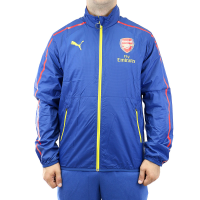 PUMA Men's AFC Anthem Jacket with Sponsor, Estate Blue/Empire Yellow/White, LG
