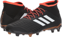 adidas PREDATOR 18.2 FG Soccer Shoe (unisex-adult) core black/white/solar red 11.5 M US