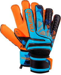 Reusch Soccer Prisma Prime S1 Fusion Evolution Finger Support LTD Goalkeeper Glove Orange/Blue, Size 11