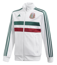 adidas World Cup Soccer Mexico Youth Boys Kids Soccer 3 Stripes Mexico Track Top, Large, White