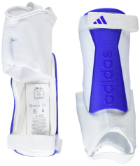 adidas Unisex-Child Tiro Soft Ground Match Shin Guards, White/Team Royal Blue/White, Large