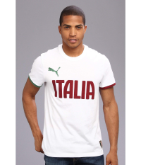 PUMA Italy Graphic Tee World Cup 2014 White (Small)