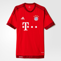 adidas Bayern Munich Mens Home Soccer Jersey (Red) X-Small