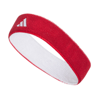adidas Interval Reversible Terricloth Elastic Headband, Team Power Red/White (2.0), One Size