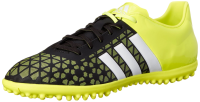 adidas Performance Men's Ace 15.3 Turf Soccer Cleat, Core Black/White/Solar Yellow, 7.5 M US