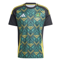 adidas Jamaica Away Men's Soccer Jersey 2024 (US, Alpha, Large, Regular, Regular, Standard, Black)