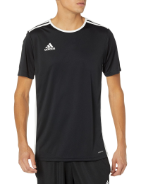 adidas Men's Entrada 18 Jersey, Black/White, Medium