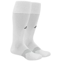adidas Metro Soccer Socks (1 Pair) Discontinued, White/Black/Clear Grey/4, Large