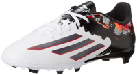 adidas Performance Men's Messi 10.3 Firm-Ground Soccer Cleat, White/Sharp Grey/Light Scarlet, 11.5 M US