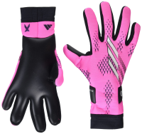 adidas Unisex-Adult X League Goalie Gloves, Team Shock Pink/Zero Metallic/Black, 11