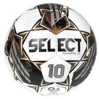 Select Numero 10 V22 Soccer Ball, White/Black/Gold, Size 4