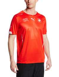 Puma Men's Switzerland Home Soccer Jersey, Puma Red, Small