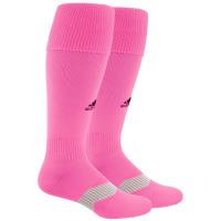 adidas Metro Soccer Socks (1 Pair) Discontinued, Ultra Pop/Black/Clear Grey/4, Small