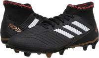 adidas PREDATOR 18.3 FG Soccer Shoe (unisex-adult) core black/white/solar red 7.5 M US