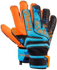Reusch Soccer Prisma Prime S1 Fusion Evolution LTD Goalkeeper Glove Orange/Blue, 9