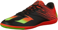 adidas Performance Men's Messi 15.3 Indoor Soccer Shoe,Black/Shock Green/Solar Red,12 M US
