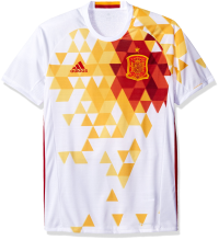adidas International Soccer Spain Men's Jersey, Large, White/Red