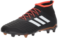 adidas PREDATOR 18.2 FG Soccer Shoe (unisex-adult) core black/white/solar red 9 M US