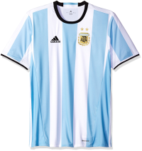 adidas International Soccer Argentina Men's Jersey, X-Large, Clear Blue/White
