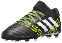 adidas Kids' Nemeziz Messi 17.3 Fg J Soccer-Shoes, Black/White/Solar Yellow, 2.5 Big Kid