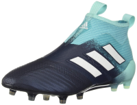 adidas Men's ACE 17+ PURECONTROL FG Soccer Cleats (Energy Aqua) (8.5)