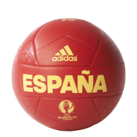 adidas Performance Euro 16 OLP ESP Capitano Soccer Ball, Scarlet/Yellow, 5