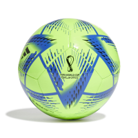 adidas unisex-adult FIFA World Cup Qatar 2022 Al Rihla Club Soccer Ball, Signal Green/Pantone/Black, 4