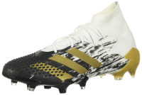 adidas Predator Mutator 20.1 Firm Ground Soccer Shoe (unisex-adult) White/Gold Metallic/Black 9.5