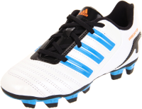 adidas Predito TRX FG - K (unisex-adult) Predator White/Predator Sharp Blue /Warning 5.5 M US Big Kid