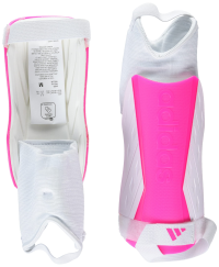 adidas Unisex-Child Tiro Soft Ground Match Shin Guards, White/Team Shock Pink/White, Small