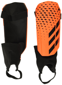 adidas Unisex-Child Soft Ground Match Predator Shin Guards, Solar Orange/Black/Black, Medium