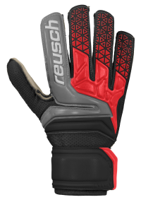Reusch Soccer Prisma RG Easy Fit Junior Goalkeeper Gloves Black/Red, 6