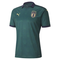 Puma Mens Italia Fitness Running Jersey Green XL