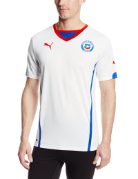 Puma Men's Chile Away Replica Soccer Jersey, White, X-Large