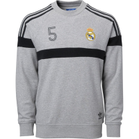 adidas Real Madrid Soccer Crewneck Sweatshirt (LARGE)