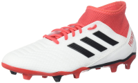 adidas PREDATOR 18.3 FG (unisex-adult) white/core black/real coral 8.5 M US