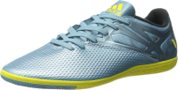 adidas Performance Men's Messi 15.3 Indoor Soccer Shoe, Matt Ice Metallic F12/Bright Yellow/Core Black, 6.5 M US