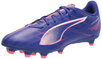 PUMA Men's Ultra 5 Play Firm, Artificial Ground Soccer Cleats Sneaker, Lapis Lazuli White-Sunset Glow, 10
