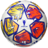 adidas Unisex-Adult UCL Competition Soccer Ball, White/Glory Blue/Flash Orange, 4