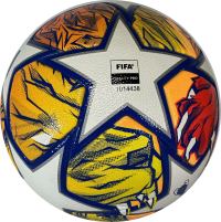 adidas Unisex-Adult UCL Competition Soccer Ball, White/Glory Blue/Flash Orange, 5