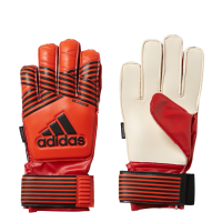adidas Performance ACE Fingersave Junior Goalie Gloves, Solar Red/Solar Orange/Solar Gold/Core Black, Size 7