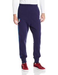 PUMA Mens Italy Fan Sweatpants Large, Peacoat/Team Power Blue
