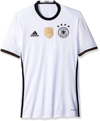 adidas International Soccer Germany Men's Jersey, X-Small, White/Black