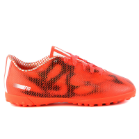 adidas F10 TF Kids Soccer Turf Shoe (1.5Y) Red, White