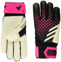 adidas Unisex-Adult Match Predator Goalie Gloves, Black/White/Team Shock Pink, 10